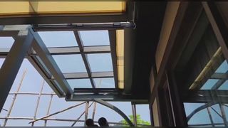 กันสาดหลังคา Sunroom แบบพับเก็บได้