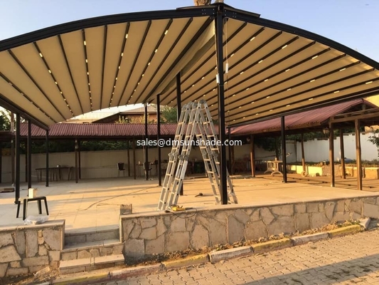 Outdoor sun shade electric awning retractable roof