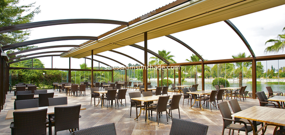 Outdoor sun shade electric awning retractable roof