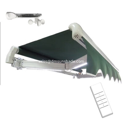 Automatic Outdoor Awning Motor Wind-sun Sensor Remote Control Coated Aluminum