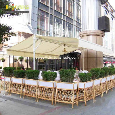 Strong double side retractable awning,free standing awnings, awning with rain channel
