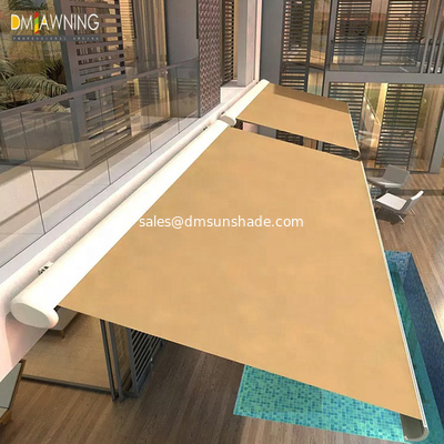 Outdoor Motorized Waterproof Retractable Awning Canopy Full Cassette Awning