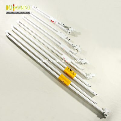 Aluminium retractable arms for awnings, awning conponents, awning accessories