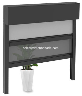 หน้าต่างภายนอก ผ้ากันน้ํา มอเตอร์สองชั้น Zip โรลเลอร์ blinds